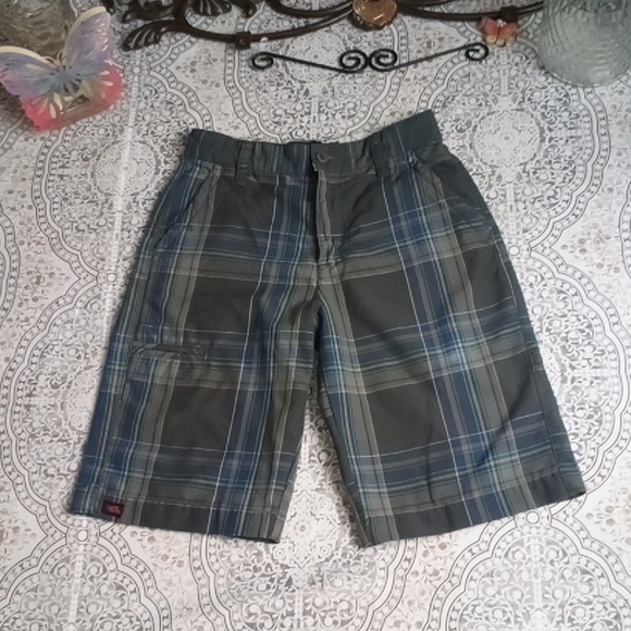 Dark blue plaid tony Hawk shorts - Picture 4 of 12